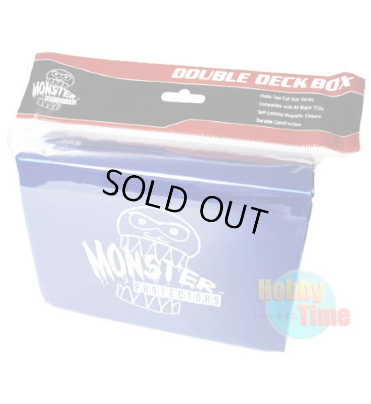 画像1: MONSTER PROTECTORS ダブルデッキケース ブルー (1)