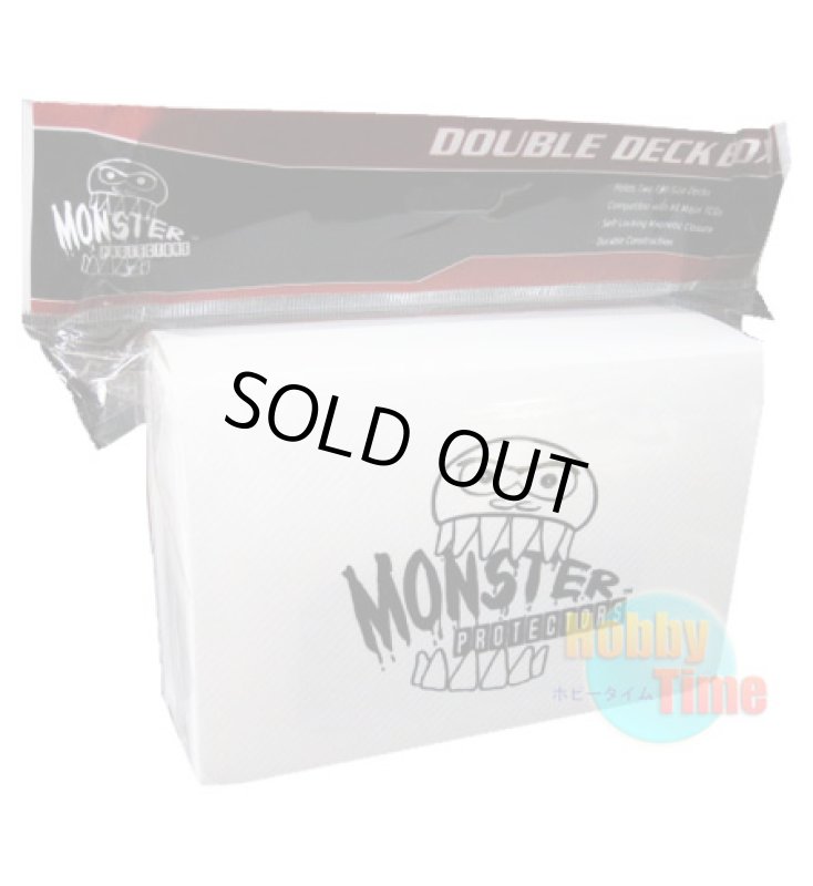 画像1: MONSTER PROTECTORS ダブルデッキケース ホワイト (1)