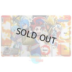 画像1: バディファイト 英語版 プレイマット 2014 WCS-RQ 宇木くぐる & 氷竜キリ & ジャックナイフ・ドラゴン & 龍炎寺タスク & 未門牙王 & ドラムバンカー・ドラゴン & 大盛爆
