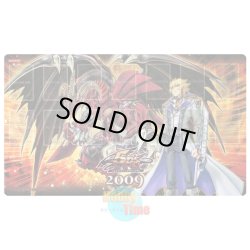 画像1: 英語版 プレイマット Win a Mat 2009 ジャック・アトラス & レッド・デーモンズ・ドラゴン／バスター