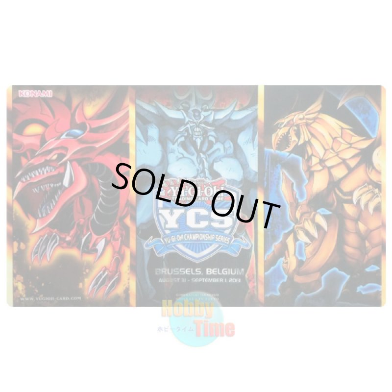 画像1: 英語版 プレイマット YCS 2013 オシリスの天空竜 & オベリスクの巨神兵 & ラーの翼神竜 (1)