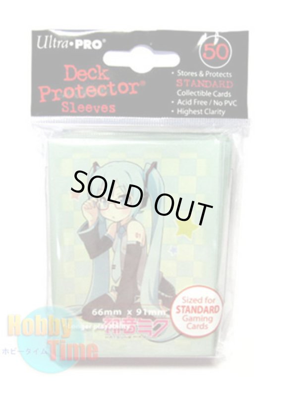 画像2: Ultra・PRO カードスリーブ 初音ミク めがね 50枚入り (レギュラーサイズ) プロテクター (2)