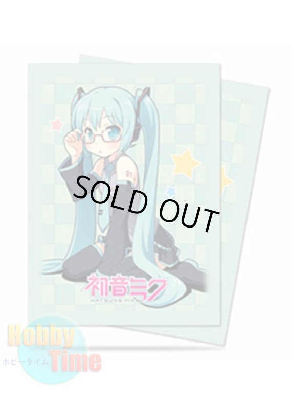 画像1: Ultra・PRO カードスリーブ 初音ミク めがね 50枚入り (レギュラーサイズ) プロテクター (1)