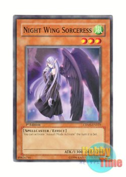 画像1: 英語版 CRMS-EN025 Night Wing Sorceress 黒翼の魔術師 (ノーマル) 1st Edition