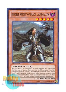画像1: 英語版 ABYR-EN000 Ignoble Knight of Black Laundsallyn 魔聖騎士ランスロット (スーパーレア) 1st Edition
