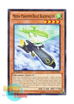 画像1: 英語版 LTGY-EN023 Mecha Phantom Beast Blackfalcon 幻獣機ブラックファルコン (ノーマル) 1st Edition