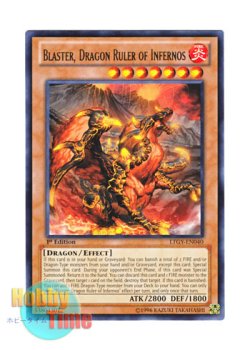 画像1: 英語版 LTGY-EN040 Blaster, Dragon Ruler of Infernos 焔征竜－ブラスター (レア) 1st Edition