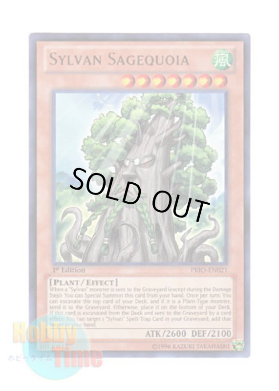 画像1: 英語版 PRIO-EN021 Sylvan Sagequoia 森羅の賢樹 シャーマン (ウルトラレア) 1st Edition (1)