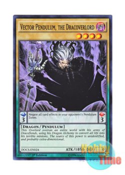 画像1: 英語版 DOCS-EN024 Vector Pendulum, the Dracoverlord 竜魔王ベクターP (スーパーレア) 1st Edition