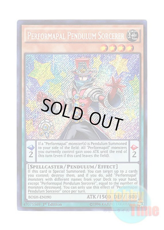 画像1: 英語版 BOSH-EN090 Performapal Pendulum Sorcerer EMペンデュラム・マジシャン (シークレットレア) 1st Edition (1)