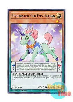 画像1: 英語版 SHVI-EN004 Performapal Odd-Eyes Unicorn EMオッドアイズ・ユニコーン (レア) 1st Edition