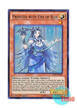 画像1: 英語版 SHVI-EN098 Priestess with Eyes of Blue 青き眼の巫女 (スーパーレア) 1st Edition