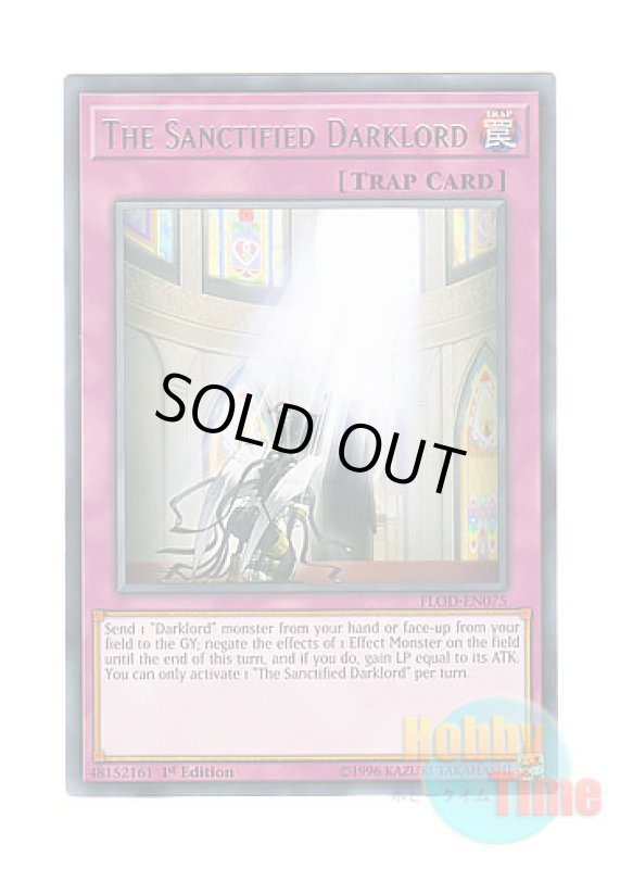 画像1: 英語版 FLOD-EN075 The Sanctified Darklord 神属の堕天使 (レア) 1st Edition (1)