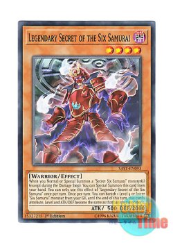 画像1: 英語版 SAST-EN093 Legendary Secret of the Six Samurai 六武衆の真影 (ノーマル) 1st Edition