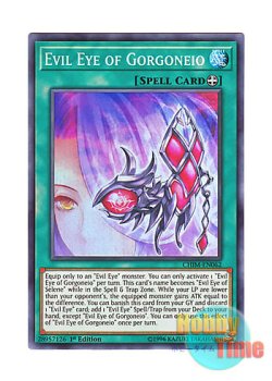 画像1: 英語版 CHIM-EN062 Evil Eye of Gorgoneio ゴルゴネイオの呪眼 (スーパーレア) 1st Edition