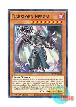 画像1: 英語版 ROTD-EN025 Darklord Nergal 堕天使ネルガル (ノーマル) 1st Edition