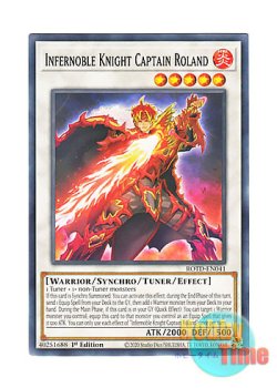 画像1: 英語版 ROTD-EN041 Infernoble Knight Captain Roland 焔聖騎士導－ローラン (ノーマル) 1st Edition