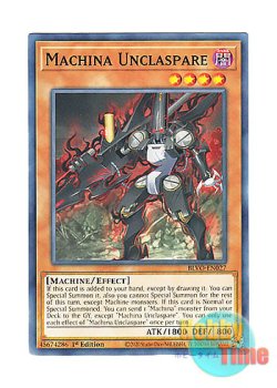 BLVO-EN027 Yu-Gi-Oh SET OF 3 1st Edition Machina Unclaspare 