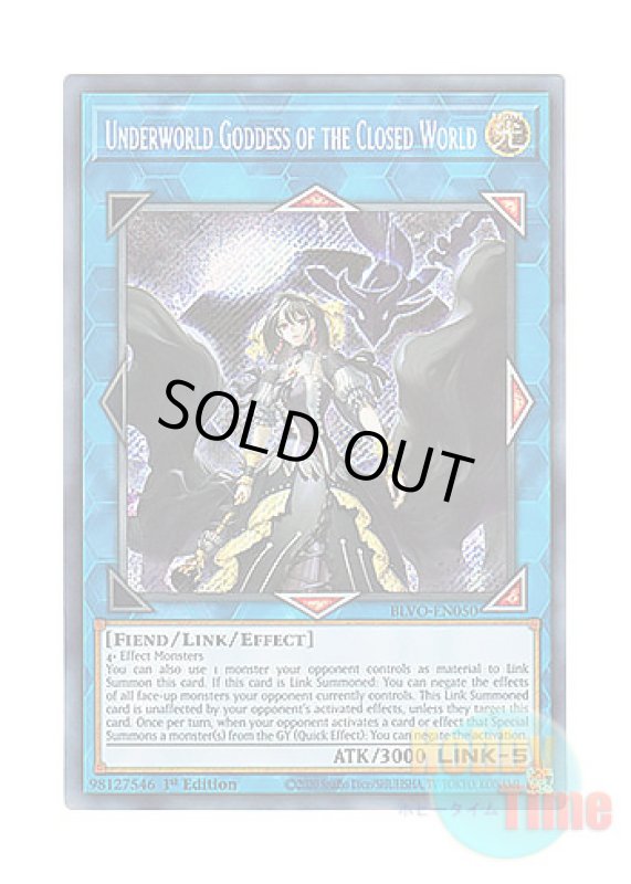 画像1: 英語版 BLVO-EN050 Underworld Goddess of the Closed World 閉ザサレシ世界ノ冥神 (シークレットレア) 1st Edition (1)