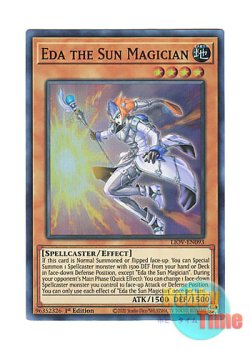 画像1: 英語版 LIOV-EN093 Eda the Sun Magician 太陽の魔術師エダ (スーパーレア) 1st Edition