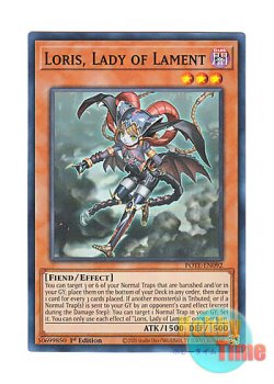 画像1: 英語版 POTE-EN092 Loris, Lady of Lament 悪魔嬢ロリス (スーパーレア) 1st Edition