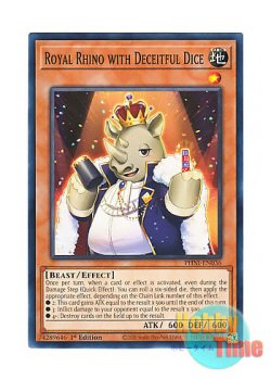 画像1: 英語版 PHNI-EN036 Royal Rhino with Deceitful Dice 犀子の王様 (ノーマル) 1st Edition