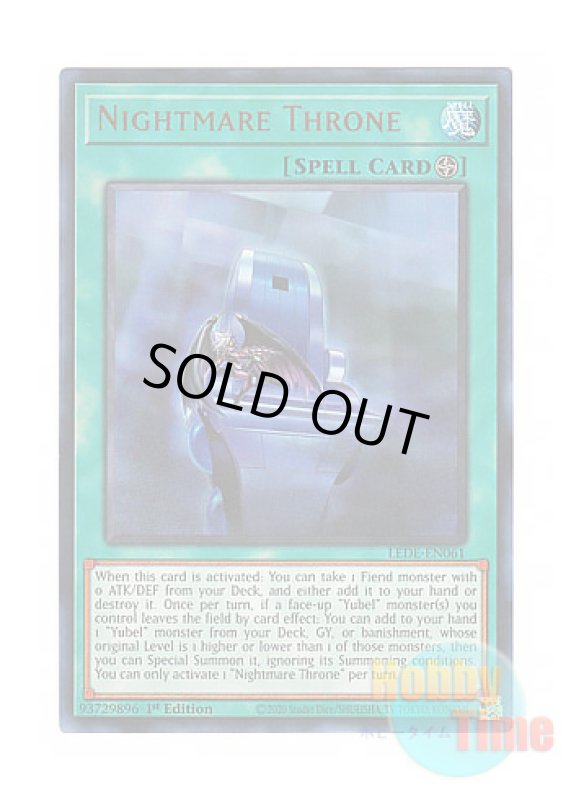 画像1: 英語版 LEDE-EN061 Nightmare Throne ナイトメア・スローン (ウルトラレア) 1st Edition (1)