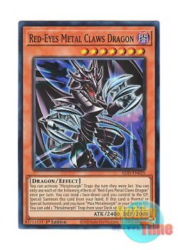 画像1: 英語版 ALIN-EN025 Red-Eyes Metal Claws Dragon 真紅眼の鋼爪竜 (スーパーレア) 1st Edition