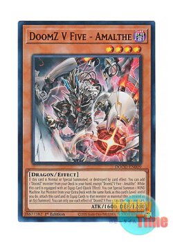 画像1: 英語版 DOOD-EN009 DoomZ V Five - Amalthe 終刻竜機V－アマルテ (ウルトラレア) 1st Edition