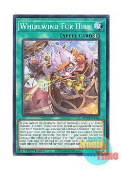 画像1: 英語版 BPRO-EN062 Whirlwind Fur Hire 飆風の空牙団 (ノーマル) 1st Edition