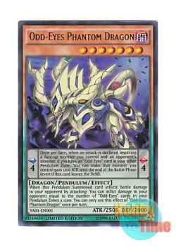 画像1: 英語版 YA01-EN001 Odd-Eyes Phantom Dragon オッドアイズ・ファントム・ドラゴン (ウルトラレア) Limited Edition