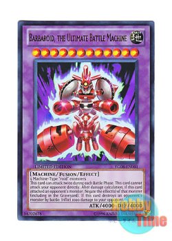 画像1: 英語版 YG08-EN001 Barbaroid, the Ultimate Battle Machine 極戦機王ヴァルバロイド (ウルトラレア) Limited Edition