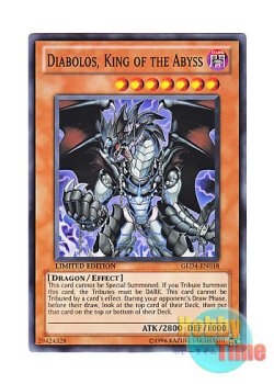 画像1: 英語版 GLD4-EN018 Diabolos, King of the Abyss 魔王ディアボロス (ノーマル) Limited Edition