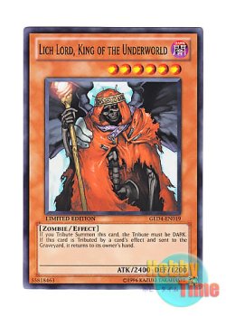 画像1: 英語版 GLD4-EN019 Lich Lord, King of the Underworld 死王リッチーロード (ノーマル) Limited Edition