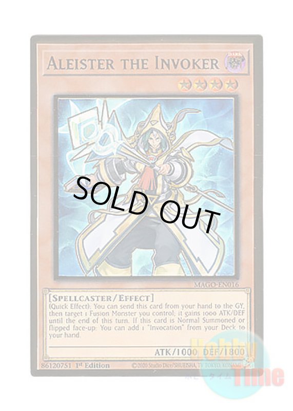 画像1: 英語版 MAGO-EN016 Aleister the Invoker 召喚師アレイスター (プレミアムゴールドレア) 1st Edition (1)