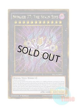 画像1: 英語版 PGL3-EN011 Number 77: The Seven Sins No.77 ザ・セブン・シンズ (ゴールドシークレットレア) 1st Edition
