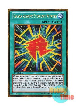 画像1: 英語版 PGLD-EN028 Gagaga Academy Emergency Network ガガガ学園の緊急連絡網 (ゴールドシークレットレア) 1st Edition