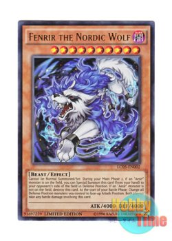画像1: 英語版 LC05-EN002 Fenrir the Nordic Wolf 極星邪狼フェンリル (ウルトラレア) Limited Edition