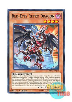 画像1: 英語版 LDK2-ENJ04 Red-Eyes Retro Dragon 真紅眼の遡刻竜 (ノーマル) 1st Edition