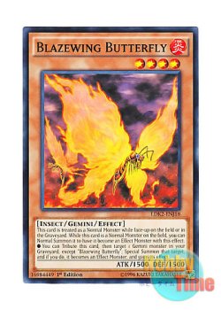 画像1: 英語版 LDK2-ENJ18 Blazewing Butterfly 炎妖蝶ウィルプス (ノーマル) 1st Edition