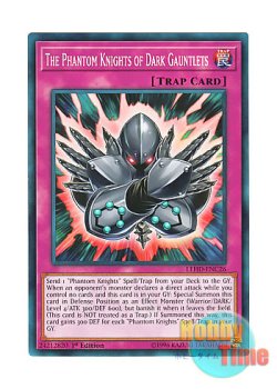 画像1: 英語版 LEHD-ENC26 The Phantom Knights of Dark Gauntlets 幻影騎士団ダーク・ガントレット (ノーマル) 1st Edition