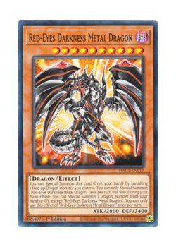 画像1: 英語版 HAC1-EN017 Red-Eyes Darkness Metal Dragon レッドアイズ・ダークネスメタルドラゴン (ノーマル) 1st Edition