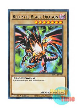 画像1: 英語版 LDS1-EN001 Red-Eyes Black Dragon (Updated from: Red-Eyes B. Dragon) 真紅眼の黒竜 (ウルトラレア：パープル) 1st Edition