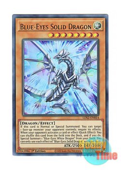 画像1: 英語版 LDS2-EN014 Blue-Eyes Solid Dragon ブルーアイズ・ソリッド・ドラゴン (ウルトラレア) 1st Edition