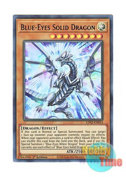 画像1: 英語版 LDS2-EN014 Blue-Eyes Solid Dragon ブルーアイズ・ソリッド・ドラゴン (ウルトラレア：ブルー) 1st Edition