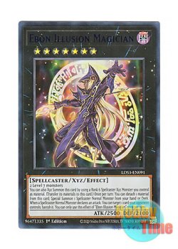 画像1: 英語版 LDS3-EN091 Ebon Illusion Magician 幻想の黒魔導師 (ウルトラレア：ブルー) 1st Edition