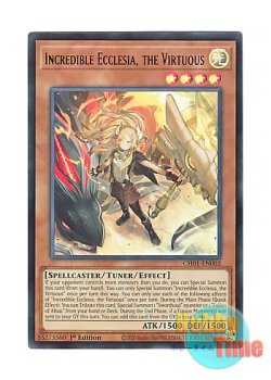 画像1: 英語版 CH01-EN002 Incredible Ecclesia, the Virtuous 白の聖女エクレシア (ウルトラレア) 1st Edition