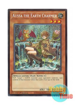 画像1: 英語版 CH02-EN004 Aussa the Earth Charmer 地霊使いアウス (シークレットレア) 1st Edition
