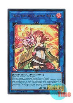 画像1: 英語版 CH02-EN043 Hiita the Fire Charmer, Ablaze 灼熱の火霊使いヒータ (ウルトラレア) 1st Edition