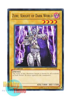 画像1: 英語版 SDGU-EN004 Zure, Knight of Dark World 暗黒界の騎士 ズール (ノーマル) 1st Edition